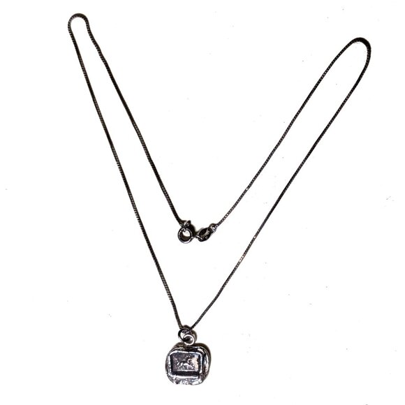 Pyrrha Horse Talisman sterling Necklace 16" - Picture 2 of 7